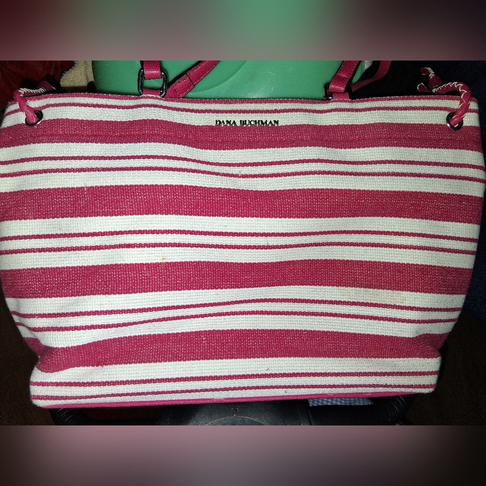 Dana Buchman Striped Large Purse